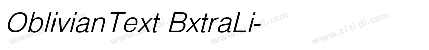 OblivianText BxtraLi字体转换